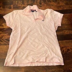 Vineyard Vines pink navy polo